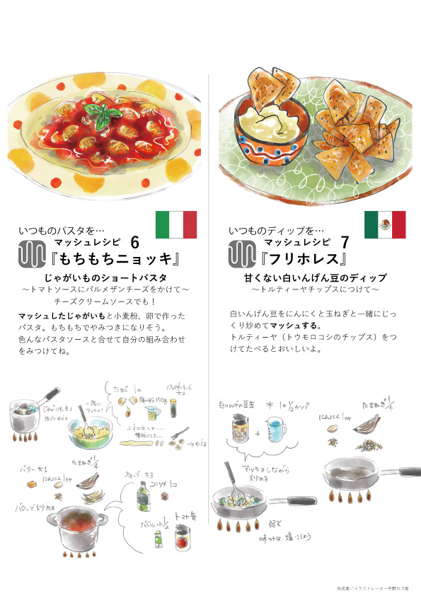 イタリアとメキシコのマッシャーレシピ